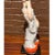 Early 20th Century Vintage 20" Porcelain Laughing Buddha Statue Crackle Glaze Figure For Sale - Image 5 of 6