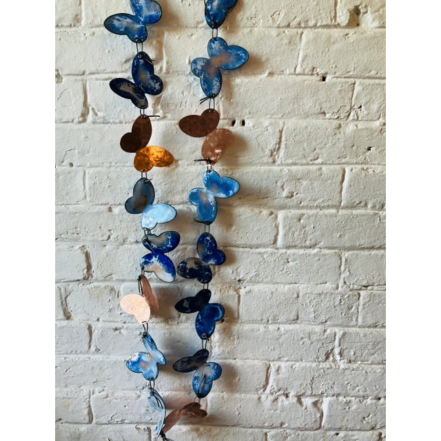 Handmade Butterfly Wall Necklace For Sale - Image 4 of 6