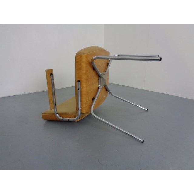 Vintage Conference Armchair in Oak and Chrome from Duba Møbelindustri, Denmark, 1960s For Sale - Image 13 of 18