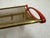 Red Vintage Brass and Red Lacquer Coat Rack, 1950s For Sale - Image 8 of 10