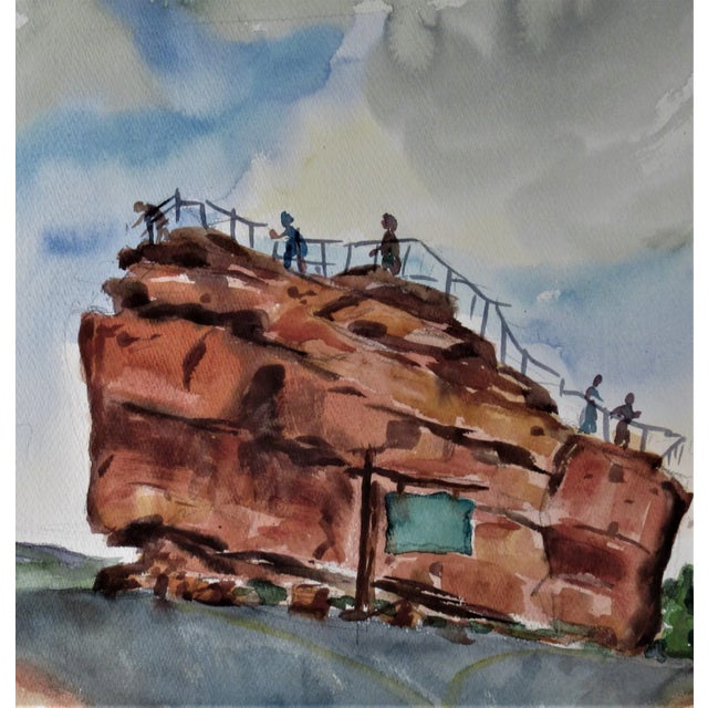 Impressionist Ted Lewy, coastal scene, Circa 1950 For Sale - Image 3 of 6