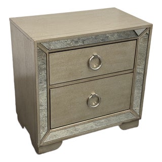 Z Gallerie Farrah Two Drawer Nightstand For Sale