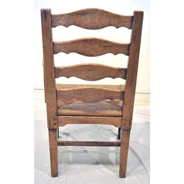 2010s English Ladderback Armchairs- A Pair For Sale - Image 5 of 7