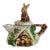 Vintage CBK Majolica Style Bunny Rabbit Tea Pot For Sale