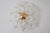 Austrian White Murano Flowered Glass Hanging Lamp, 1990s For Sale - Image 14 of 18
