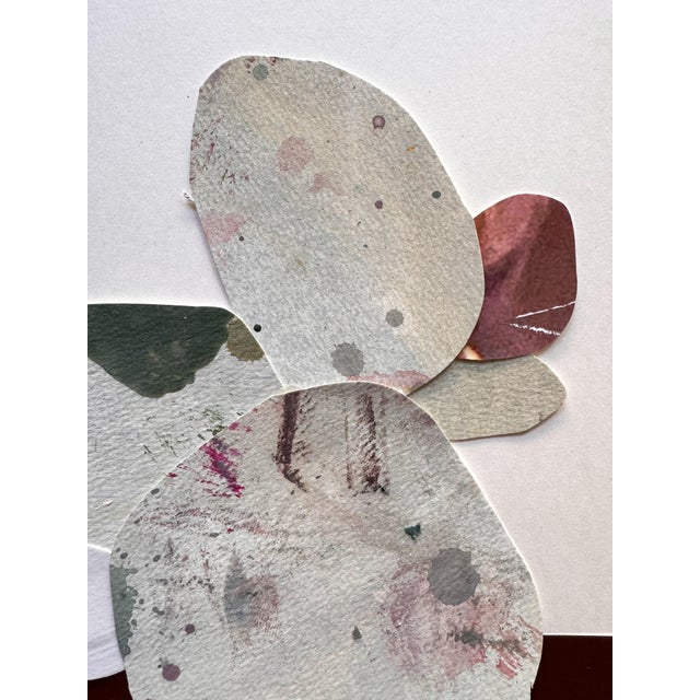 2020s "Love Without Words 2" Original Mixed-Media Collage on Paper by Zac Woodiel For Sale - Image 5 of 9