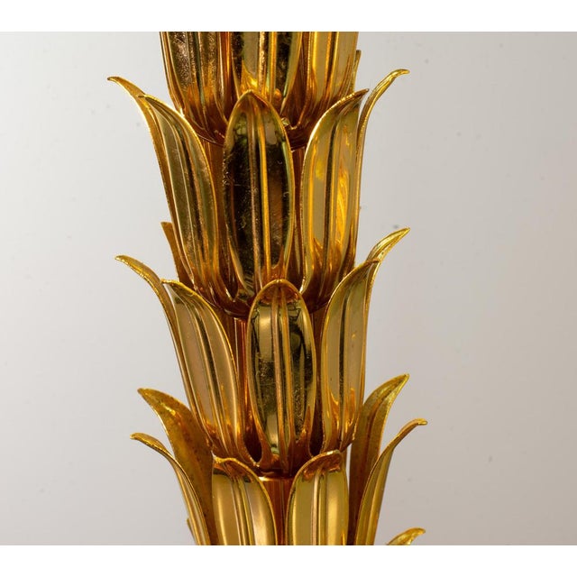 Golden Palm Tree Floor Lamp with 3 Sparkling Branches, Italy, 1970s For Sale - Image 14 of 18