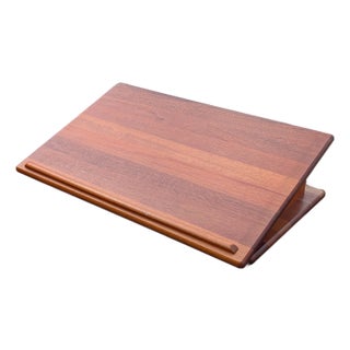 Danish Handcrafted Mid-20th Century Solid Teak Book Cradle / Book Stand For Sale