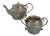 19th Century Antique Islamic Silver Teapot and Sucrier, Set of 2 For Sale