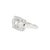 Modern Antique 14k White Gold 1.57ctw Old Euro Cut Diamond Three Stone Engagement Ring, Size 7 For Sale - Image 3 of 9