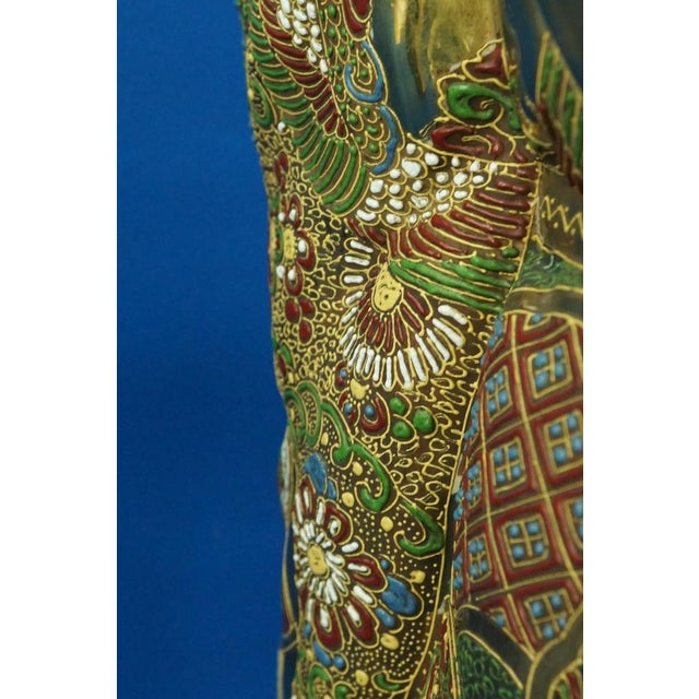 Large 19th Century Meiji Period Porcelain Sculpture of a Holy Monk from Satsuma, Japan, Late 1800s For Sale - Image 18 of 18