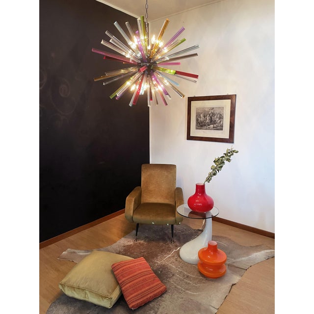 Crystal Prism Sputnik Chandelier, Italy, 1990s For Sale - Image 16 of 18