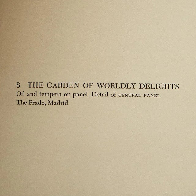 1950s 1955 After Bosch "The Garden of Worldly Delights" (Detail of Central Panel), Vintage Full-Color Print For Sale - Image 5 of 8