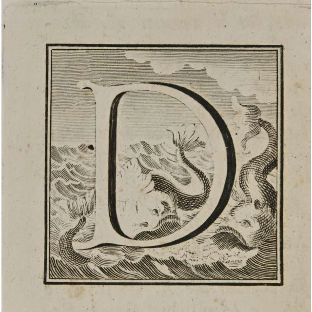 Letter of the Alphabet D, from the series "Antiquities of Herculaneum", is an etching on paper realized by Luigi...
