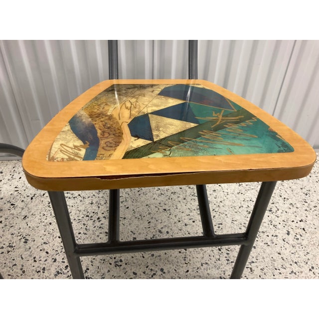 Vintage Italian Post Modern Side Chairs - a Pair For Sale - Image 9 of 13