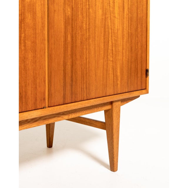 1960s Scandinavian Highboard in Teak and Oak, 1960s For Sale - Image 5 of 13