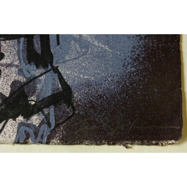 Expressionism Lester Johnson, Frontal Street Scene For Sale - Image 3 of 6