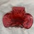 This vintage mid-century Italian hand-blown Murano raspberry red art glass ashtray and trinket bowl features distinctive...