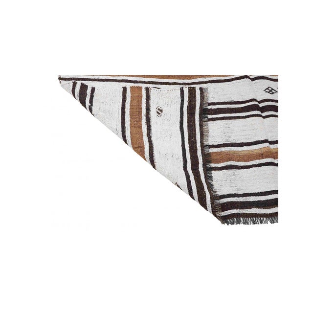 1960s Vintage Decorative Turkish Hemp Kilim Rug - 6`8" X 9`2" For Sale - Image 5 of 7