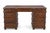 British Colonial Faux Luggage Campaign-Style Kneehole Desk For Sale - Image 4 of 8