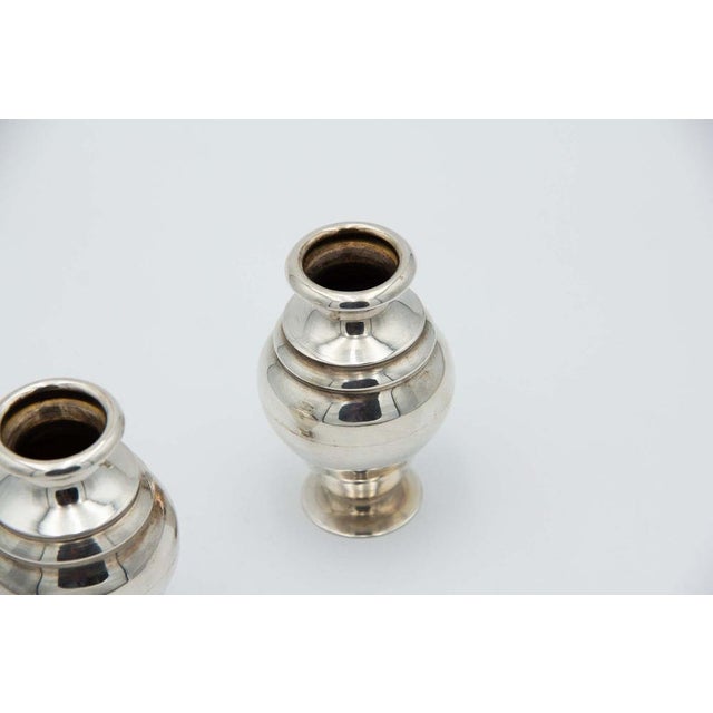 Plain Silver Pots, Set of 2, in Good conditions. Designed 1920 to 1949