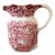 Early 20th Century Mason’s Ironstone Pitcher. China Vista Ruby Red Fenton. Made in England For Sale