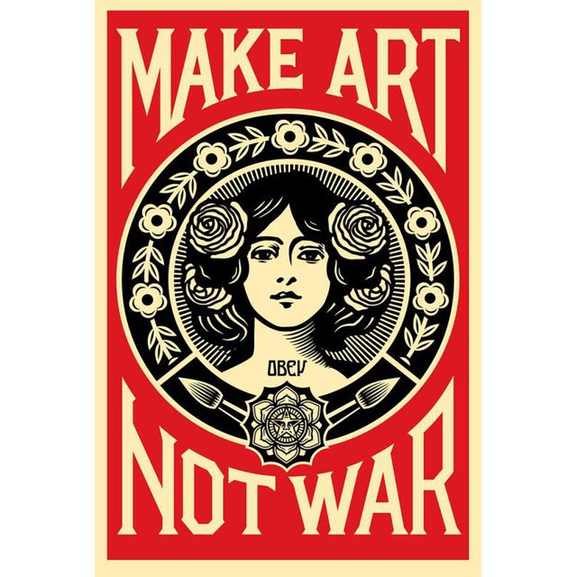 Shepard Fairey (Obey), Make Art Not War, Offset Lithograph For Sale