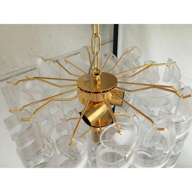 Murano Glass Virgola Chandelier by Simoeng For Sale - Image 10 of 14