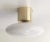 Italian 21st Century Uno Polished Brass and Glossy White Murano Flush Mount by Fabio LTD For Sale - Image 3 of 8