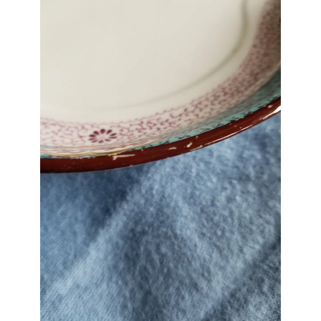 Asian Antique Porcelain Serving Tray For Sale - Image 3 of 10