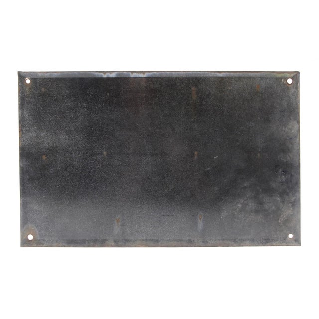 Mid 20th Century Vintage European French Steel Dead End of the Lilacs Sign For Sale - Image 5 of 5