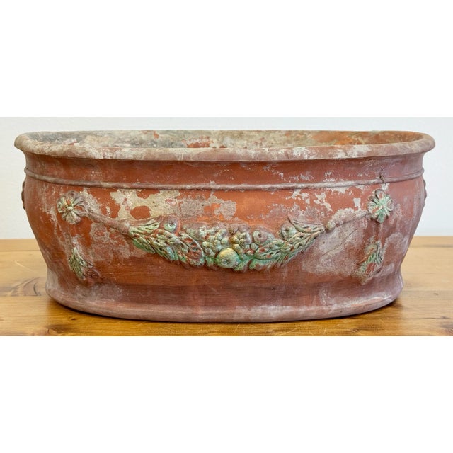 Vintage Italian Terra Cotta Planter For Sale In Kansas City - Image 6 of 9