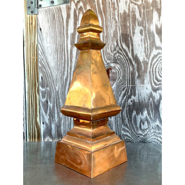 Vintage Boho Copper Spire For Sale In West Palm - Image 6 of 6