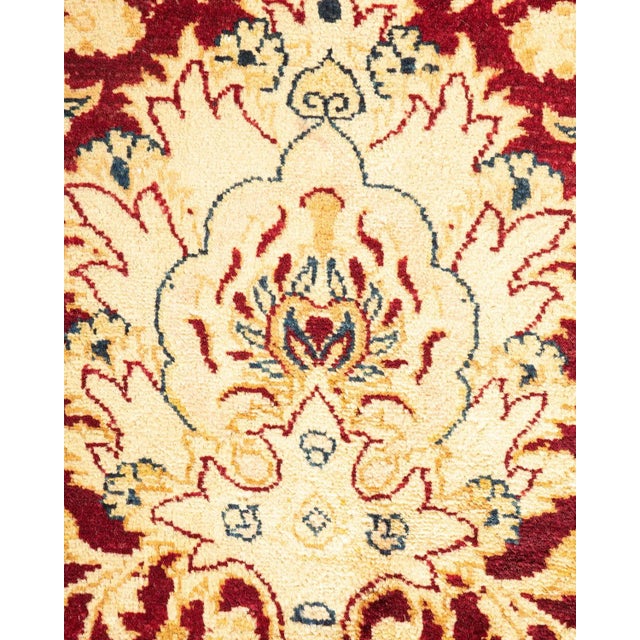 Traditional Mogul, One-of-a-Kind Hand-Knotted Area Rug in Red, 6' 1" x 8' 10" For Sale - Image 3 of 8