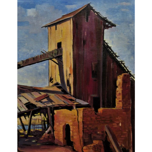 William Frates, The Abandoned Factory, Circa 1945 For Sale - Image 4 of 8
