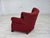 Vintage Danish Relax Chair in Red Furniture Wool, 1950s For Sale - Image 12 of 18