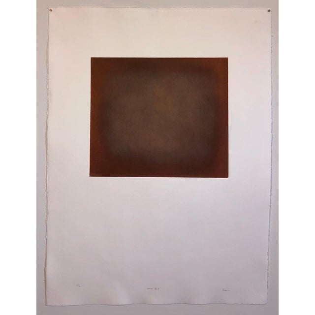 Red Joe Novak, Abstract Color Field Red Purple Gradient Aquatint Etching California Minimalism, 2001 For Sale - Image 8 of 8