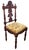 Pair Antique Italian Renaissance Carved Walnut Angels & Griffon Side Chairs For Sale - Image 4 of 18