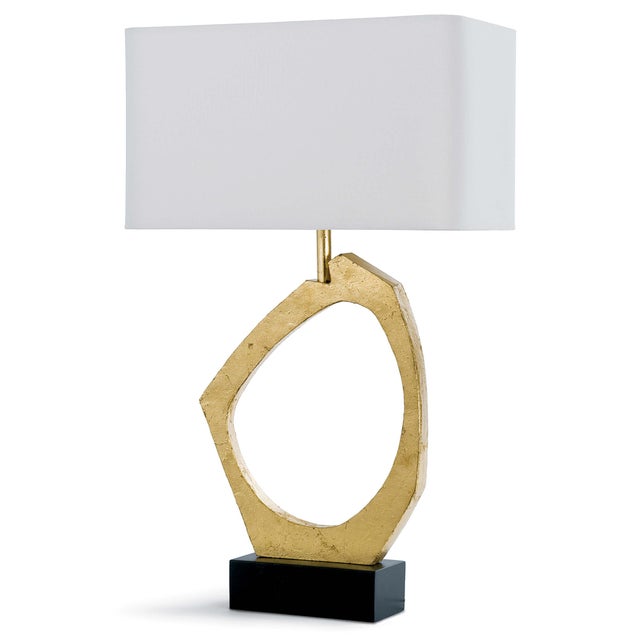 Regina Andrew Manhattan Table Lamp in Gold Leaf For Sale In Detroit - Image 6 of 6