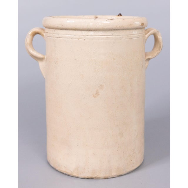 Antique 19th Century Italian Yellow Drip Confit Pot For Sale - Image 4 of 9