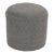 Limited Edition Custom Modern Pouf in Grey Faux Shearling For Sale