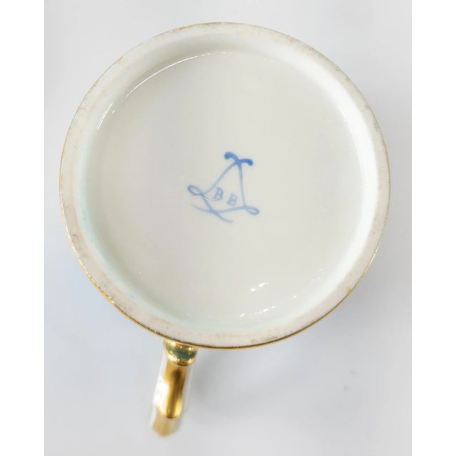 18th Century French Vincennes Sevres Bleu Celeste Coffee Can Cup & Saucer For Sale - Image 10 of 13