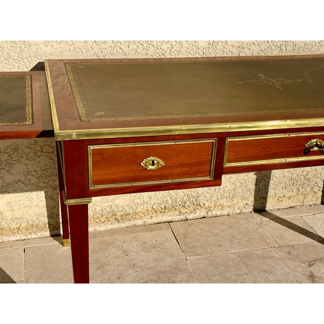 Louis XVI Style Flat Center Desk, 1930s For Sale - Image 6 of 10
