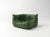 Togo Sofa Set in Green Leather by Michel Ducaroy for Ligne Roset, Set of 5 For Sale - Image 9 of 13