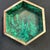 Green Malachite Lidded Hexagonal Accessories Box For Sale - Image 8 of 10