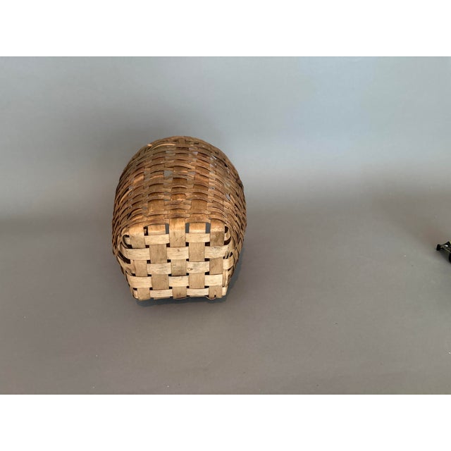 American 1800s Antique Woven Basket For Sale - Image 3 of 6