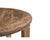 Round Teakwood Table made from a vintage wheel and reclaimed wood, with rustic charm, perfect as a breakfast or game...