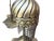 Metal Fluted Brass Tabletop Ottoman Helmet For Sale - Image 7 of 10
