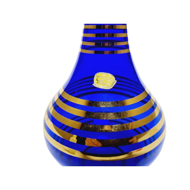 Blue Pop Art Carafe from Kamenicky Senov, Czechoslovakia, 1950s For Sale - Image 8 of 18