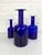 1970s Vintage Cobalt Blue Floor Vases by Otto Brauer for Holmegaard, Denmark, 1960s, Set of 3 For Sale - Image 5 of 9